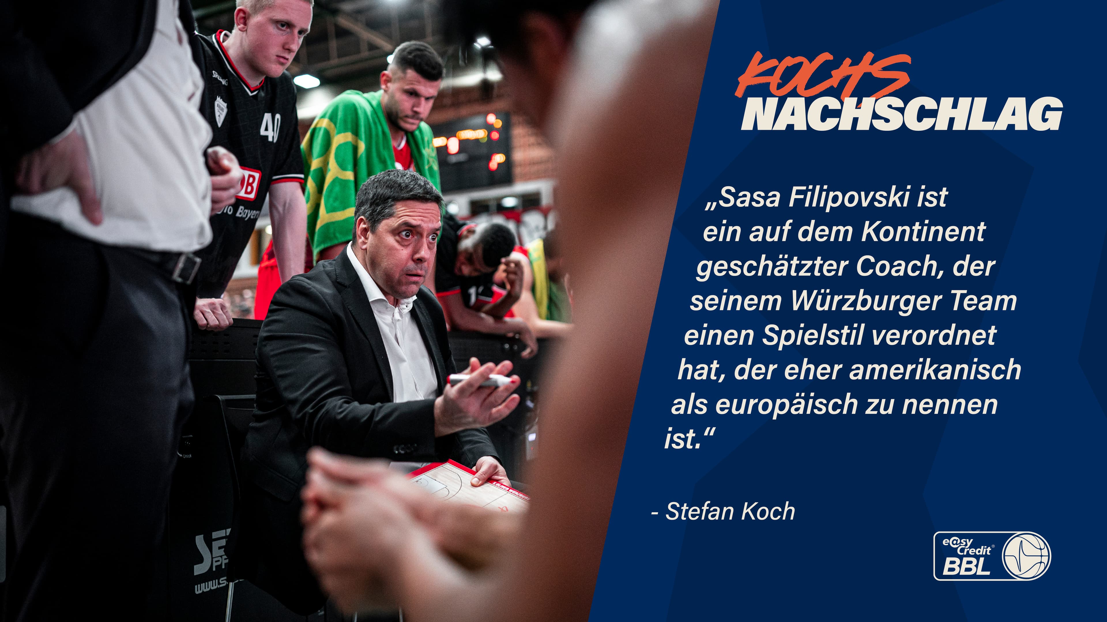 Die Würzburg Baskets sind neben Göttingen das Überraschungsteam der Saison. Der Erfolg beruht bei Headcoach Saso Filipovski auf viel Isolation und 1-1. Nun trifft seine Mannschaft mit dem amerikanischen Spielstil auf den europäischen Teamball der Albatrosse. Zwei Welten prallen aufeinander.