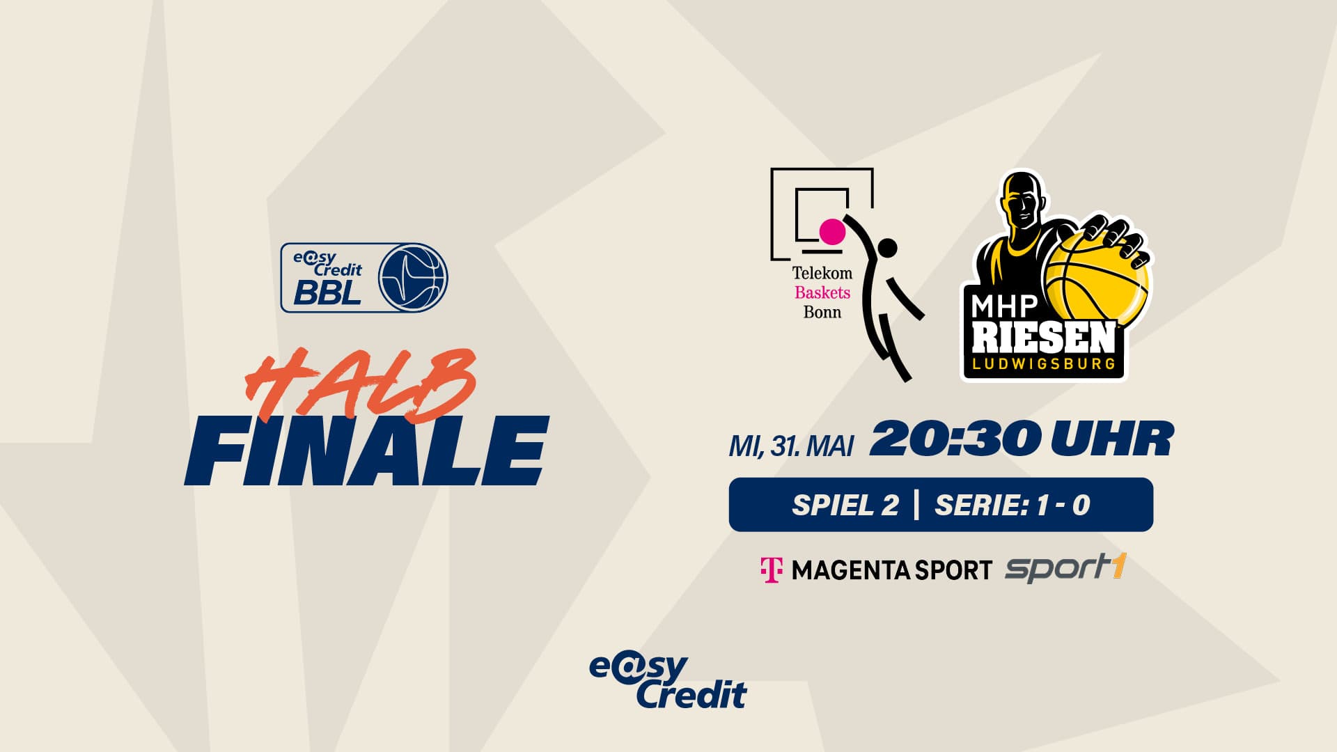 Die Telekom Baskets können auch unter Druck erfolgreich sein. Das haben sie bis dato vor allem auf dem Weg zum Titel in der Basketball Champions League bewiesen, diese Nervenstärke jedoch bislang auch in dem #PlayoffsBaby der easyCredit BBL an den Tag gelegt. Auch wenn die MHP RIESEN ihnen weitestgehend den Dreier wegnahmen (9/31, 29,0 Prozent), fanden die Rheinländer einen Weg, einen zwischenzeitlichen Neun-Punkte-Rückstand in einen 80:71-Sieg umzuwandeln.
